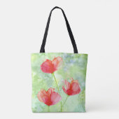 レッドフラワーズトート トートバッグ (裏面)