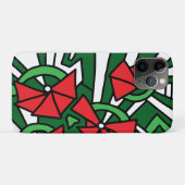レッドフラワーズドードルアート Case-Mate iPhoneケース (裏面(横))