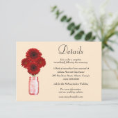 レッドフラワーズメイソンジャー結婚ズ詳細 エンクロージャーカード (スタンド正面)