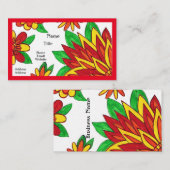 レッドフラワーズ名刺 名刺 (正面/裏面)