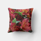 レッドフラワーズ装飾用クッション クッション (裏面)