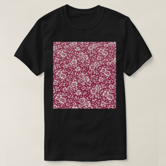 レッドフラワーデザイン Tシャツ (デザイン正面)