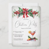レッドフラワーブランチ果実飲料クリスマスパーティーinv 招待状 (正面)