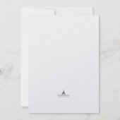 レッドフラワー誕生日招待状 招待状 (裏面)