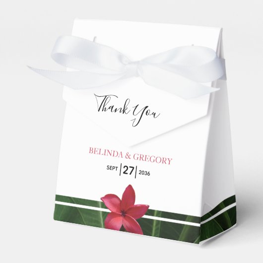 レッドフランジパニプルメリア結婚ズ フェイバーボックス (正面サイド)