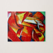 レッドフランスリブレバラ水彩画 ジグソーパズル (横)