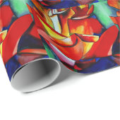 レッドフランスリブレバラ水彩画 ラッピングペーパー (ロールコーナー)