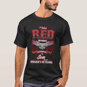 レッドフリデイズ長袖軍隊ソンサポートティー Tシャツ