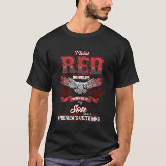 レッドフリデイズ長袖軍隊ソンサポートティー Tシャツ