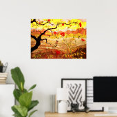 レッドフルーツのアップルツリー – Paul Ransonのアートワーク ポスター (ホームオフィス)