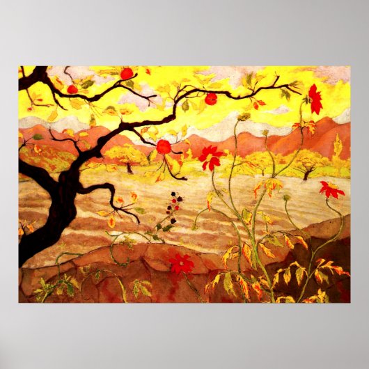 レッドフルーツのアップルツリー – Paul Ransonのアートワーク ポスター (正面)