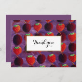 レッドフルーツカントリーエレガントありがとう サンキューカード (正面/裏面)