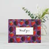 レッドフルーツカントリーエレガントありがとう サンキューカード (スタンド正面)