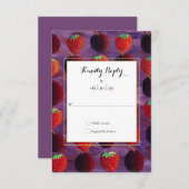 レッドフルーツカントリーRSVP 出欠カード (正面/裏面)