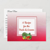 レッドフルーティ結婚ズレシピカード ポストカード (正面/裏面)