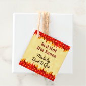 レッドフレイズカスタムレトロBBQホットソースラベル フェイバータグ (インサイチュ)