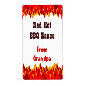 レッドフレイムスカスタムホットソースキャニングラベル ラベル (正面)