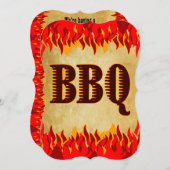 レッドフレイムズウェスタンBBQパーティー 招待状 (正面/裏面)