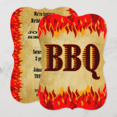 レッドフレイム ウェスタン BBQ パーティー 招待状 (正面/裏面)