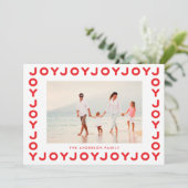 レッドフレームクリスマスJOY |写真 シーズンカード (スタンド正面)