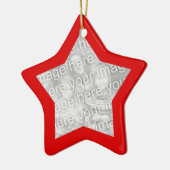 レッドフレームスターオーナメント セラミックオーナメント (左)