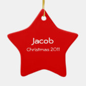 レッドフレームスターオーナメント セラミックオーナメント (裏面)