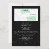 レッドフレームバラゴシック結婚式招待状 招待状 (裏面)