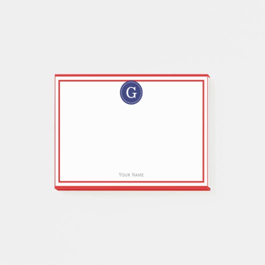 レッドフレームRound Navy 1Iモノグラム ポストイット (正面)