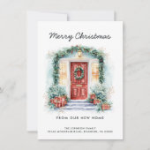 レッドフロントドアメリークリスマスニューホーム 案内状 (正面)