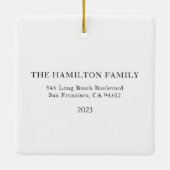 レッドフロントドア初めてのクリスマスズインザニューホーム セラミックオーナメント (裏面)