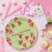 レッドフローズ9インチ紙プレート ペーパープレート (パーティー)