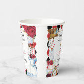 レッドフローラアリスinワンダーランド誕生日ティーパーティー 紙コップ (左)