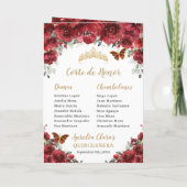 レッドフローラキンセアニェラプリンセスパドリノスイベント プログラム (裏面)