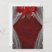 レッドフローラキンセアニェラ招待状 招待状 (裏面)