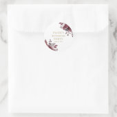 レッドフローラクリスチャン母とベビー賛美ズ ラウンドシール (バッグ)