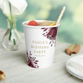 レッドフローラクリスチャン母とベビー賛美ズ 紙コップ