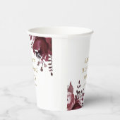 レッドフローラクリスチャン母とベビー賛美ズ 紙コップ (右)