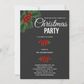 レッドフローラクリスマス招待状 招待状 (正面)