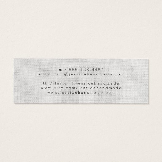 レッドフローラスタッドイヤリングジュエリースモールディスプレイカード (裏面)