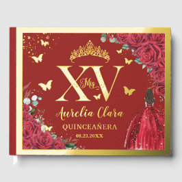 レッドフローラドレスキンセアニラクリン15 XV金ゴールド ゲストブック