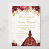 レッドフローラプリンセスキンセアニラ 招待状 (正面)