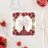 レッドフローラプリンセス金ゴールドアーチキンセアニェラ スタンダードカクテルナプキン (インサイチュ)