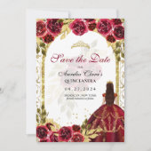 レッドフローラプリンセス金ゴールドアーチキンセアニェラ 案内状 (正面)