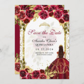 レッドフローラプリンセス金ゴールドアーチキンセアニェラ 案内状 (正面/裏面)