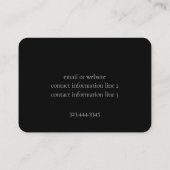 レッドフローラプリント名刺 名刺 (裏面)