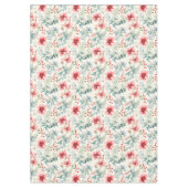 レッドフローラホリデーテーブルクロス テーブルクロス (正面)