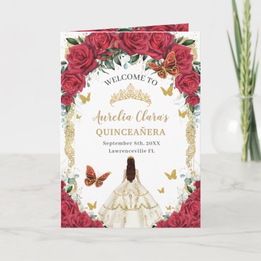 レッドフローラホワイトドレスキンセアニライベント順 プログラム (正面)