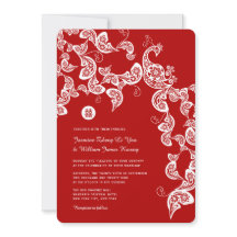 レッドフローラボホピーコッエレガントク中国の結婚ス