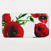 レッドフローラポピーフラワーズ春サマーガーデン Case-Mate iPhoneケース (裏面(横))