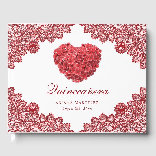 レッドフローラレー素朴ス15th誕生日キンセアニラ ゲストブック (正面)